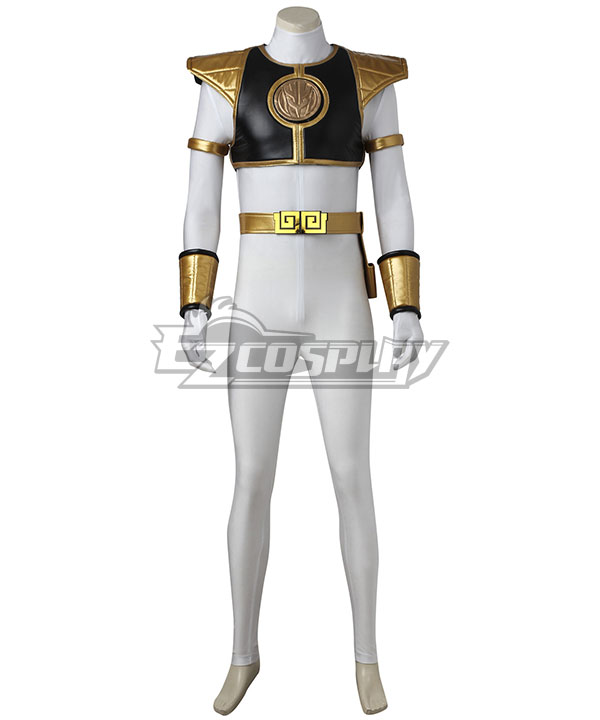 

Mighty Morphin' Power Rangers Tommy Oliver White Power Ranger Cosplay Costume
