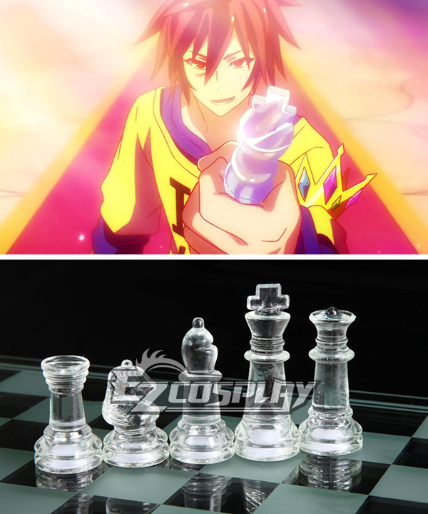 

No Game No Life Sora Shiro Chess King Queen Cosplay Accessories