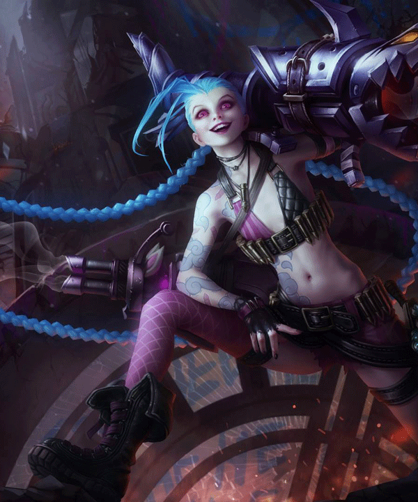 League of Legends Loose Cannon Jinx Stocking Cosplay Accessory