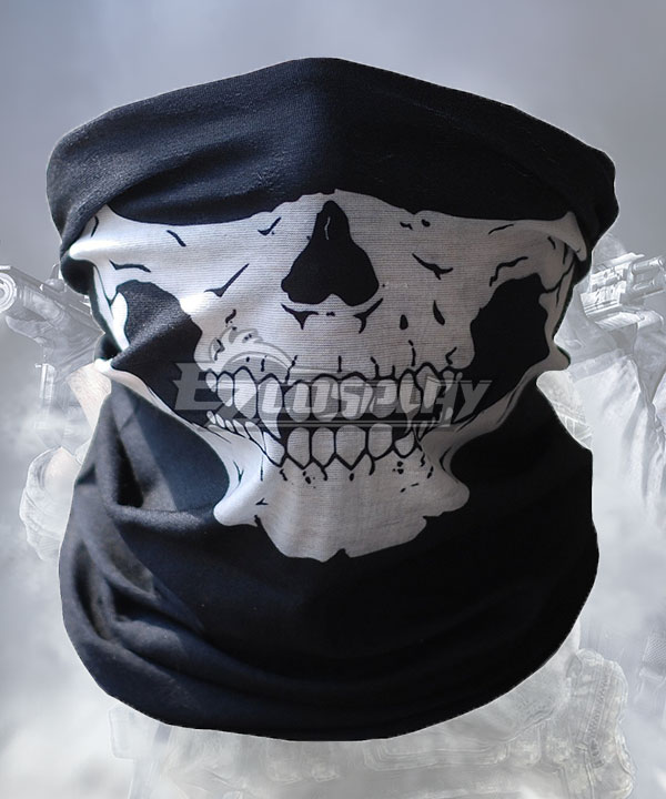 Call of Duty Motorcycle Face Masks Xpassion Skull Mask Half Face for Out Riding Motorcycle Black Cosplay Accessory Prop