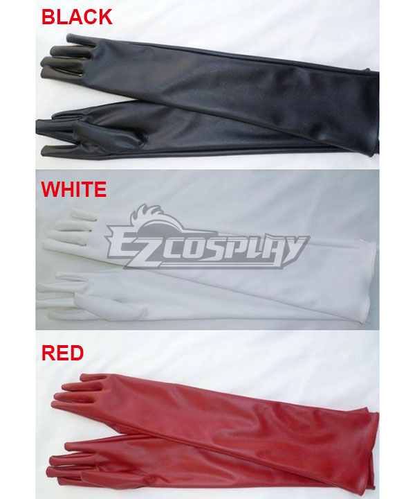 General Long Section High Quality Artificial Leather Gloves Cosplay Accessory Prop