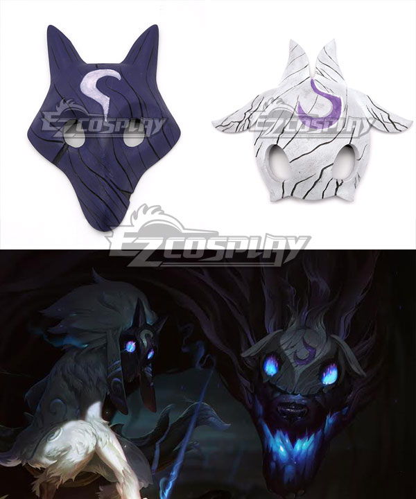 League of Legends LOL Kindred Wolf and the Lambs Mask Cosplay Accessory Prop