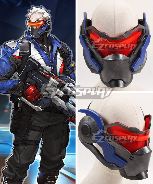 Overwatch OW Soldier 76 John Jack Morrison Mask Cosplay Accessory Prop - A Edition