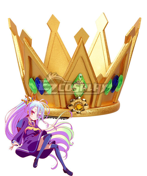 No Game No Life Shiro Imperial Crown Gold Cosplay Accessory Prop