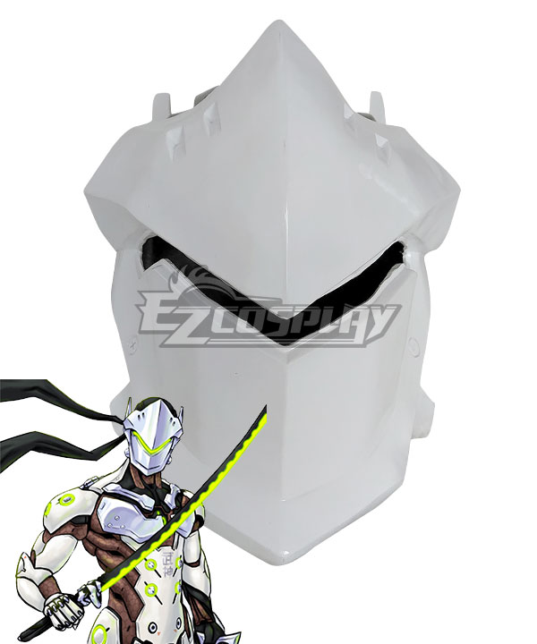 Overwatch OW Genji White Helmet Cosplay Accessory Prop