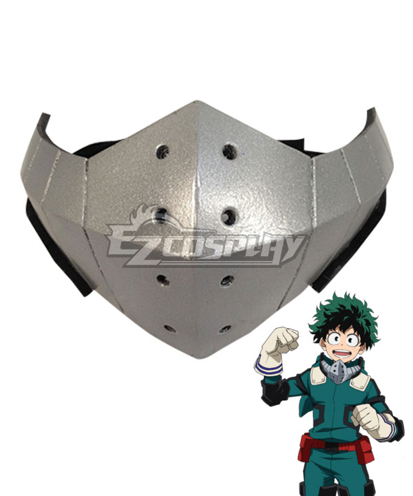 My Hero Academia Boku no Hero Akademia Izuku Midoriya Deku Silver Mask Cosplay Accessory Prop