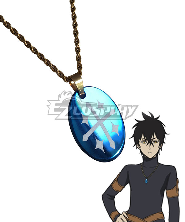 

Black Clover Yuno Blue Cross Necklace Cosplay Accessory Prop