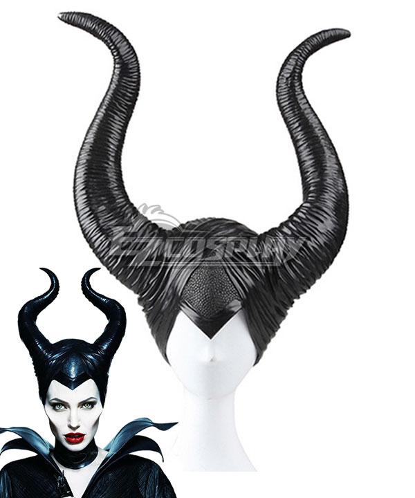 Disney Maleficent Movie Black Witch Angelina Jolie Headwear Cosplay Accessory Prop