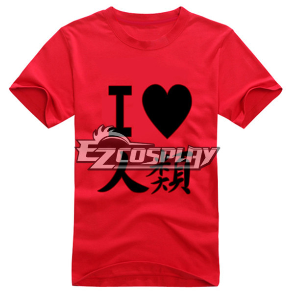 

No Game No Life Anime Sora T-shirt Short Red Sleeve Cosplay Costume