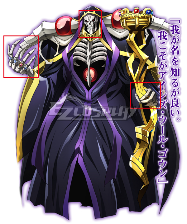 Overlord Ainz Ooal Gown Mask of Envy for cosplay or as a wallhanger V2.0 ; grinning authentic Devil / Demon Mask