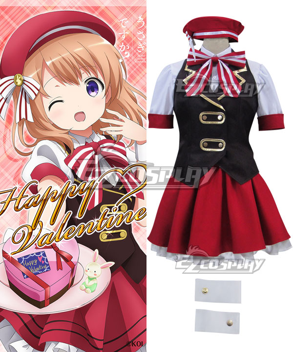 Gochuumon wa Usagi Desu ka? Ist der Orden ein Kaninchen? Hoto Kokoa Hot Cocoa Happy Valentine Cosplay-Kostüm