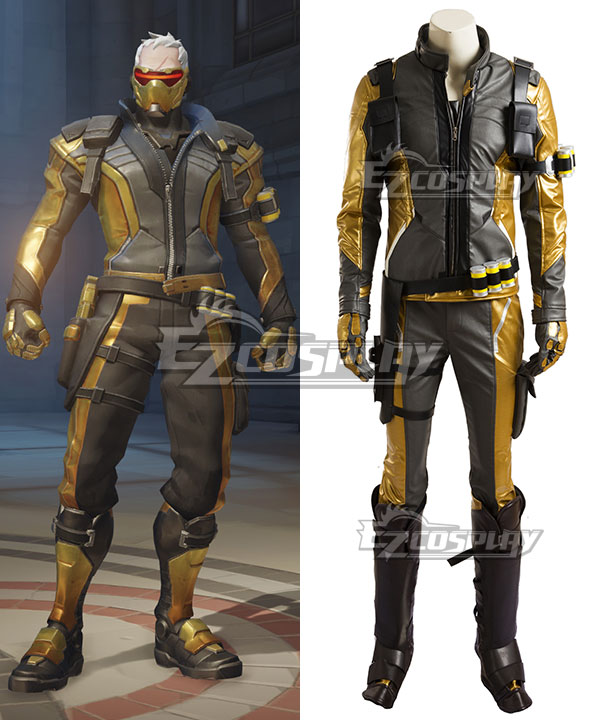 

Overwatch OW Soldier 76 John Jack Morrison Golden Cosplay Costume