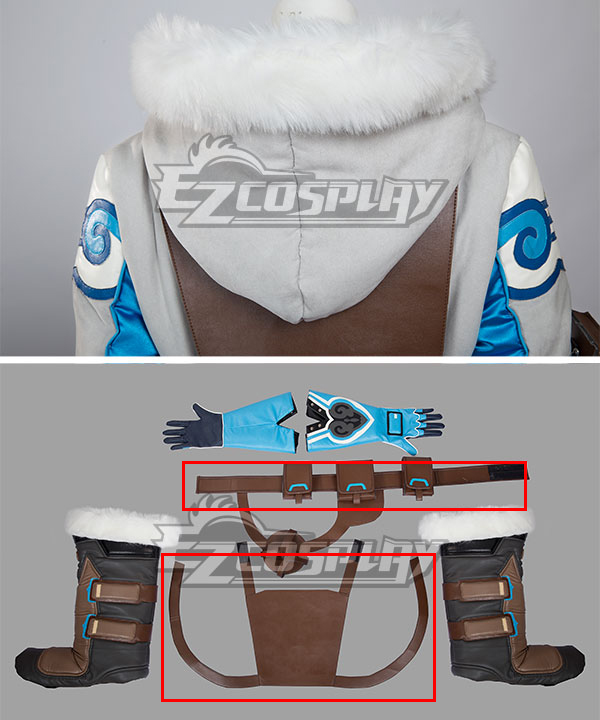 

Overwatch OW Dr. Mei Ling Zhou Cosplay Costume Only Vest Belt