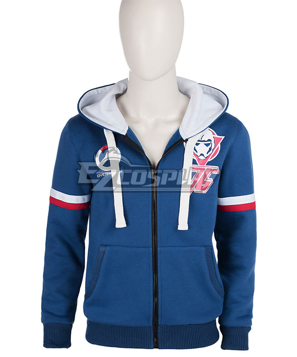 Overwatch OW Blue Hoodie Coat Cosplay Costume