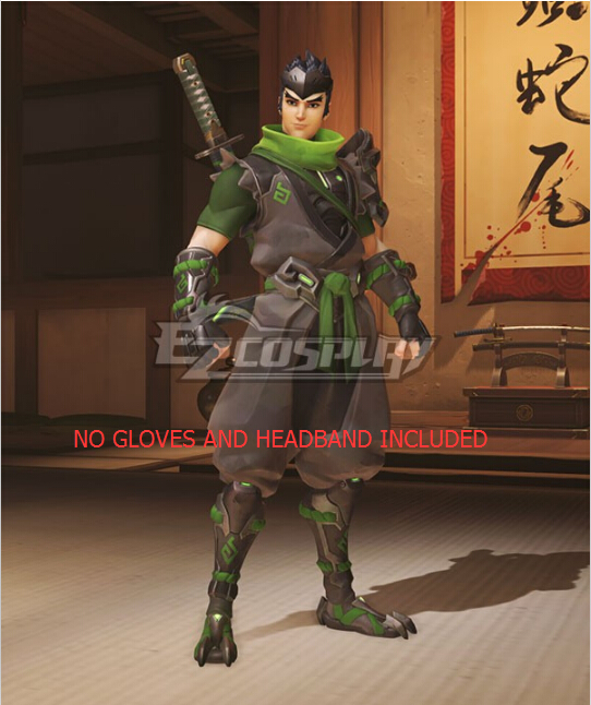 Overwatch OW Sparrow Genji Cosplay Costume - Without the Gloves and Headband