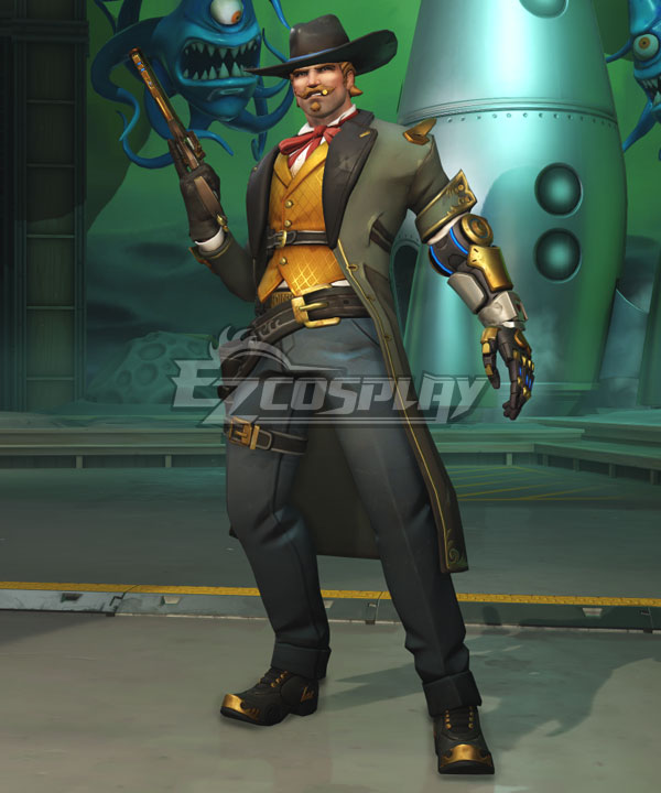 

Overwatch OW Jesse McCree Gambler Cosplay Costume