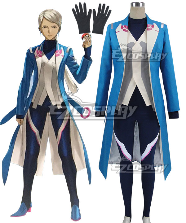 

Pokémon GO Pokemon Pocket Monster Blanche Team Mystic Cosplay Costume - Only Coat