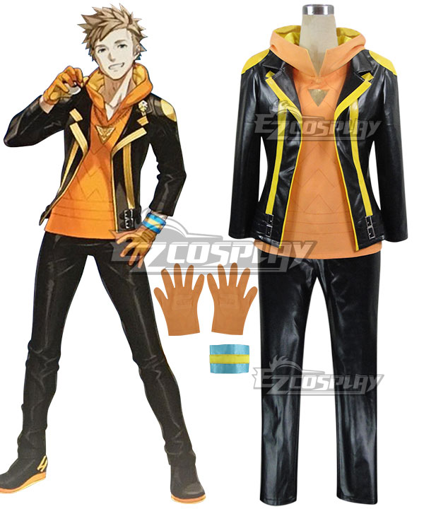 

Pokémon GO Pokemon Pocket Monster Spark Team Instinct Cosplay Costume - With hoodie