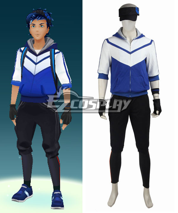 

Pokémon GO Pokemon Pocket Monster Trainer Male Blue Cosplay Costume