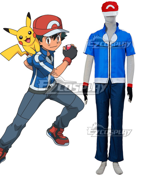 Pokémon XY Pokemon Pocket Monster Ash Ketchum Cosplay Costume