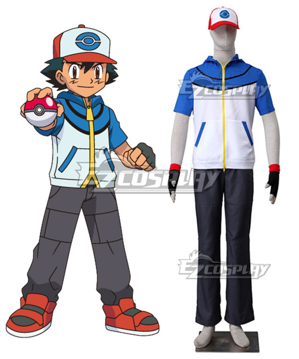 Pokémon Best Wishes Pokemon Pocket Monster Ash Ketchum Cosplay Costume