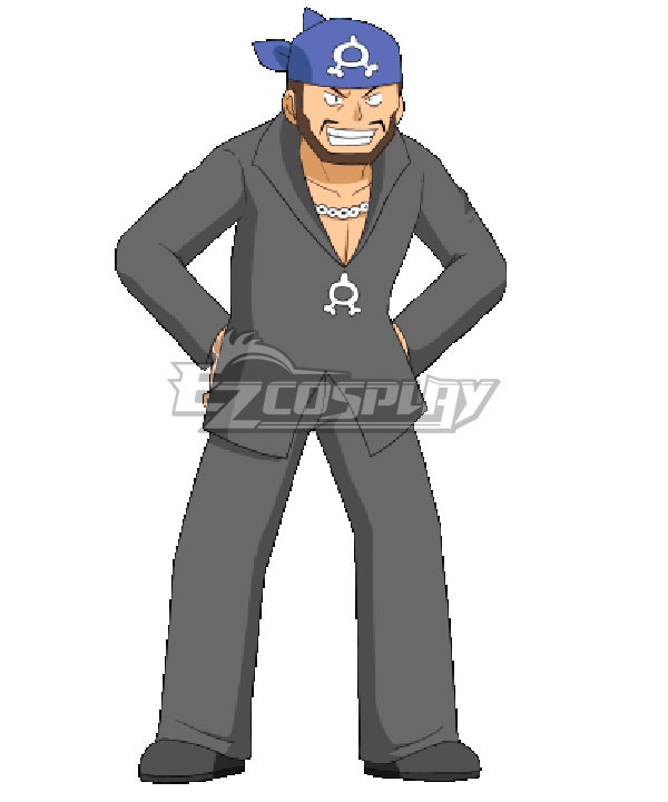 Pokemon Aqua Leader Archie Cosplay Costume
