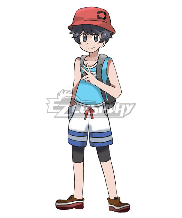 PM Sun and Moon Ash Ketchum Cosplay Costume