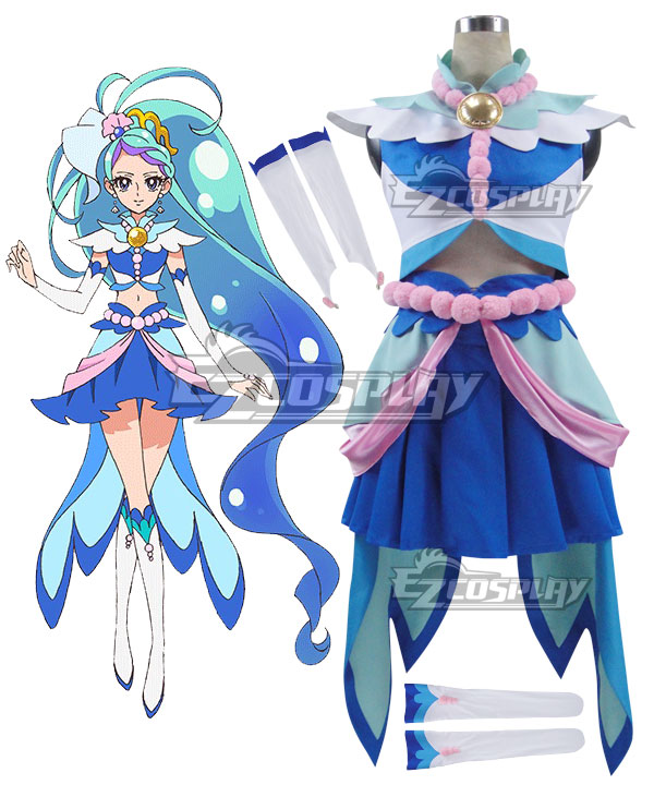 Go! Princess PreCure Minami Kaido Cure Mermaid Cosplay Costume - B Edition