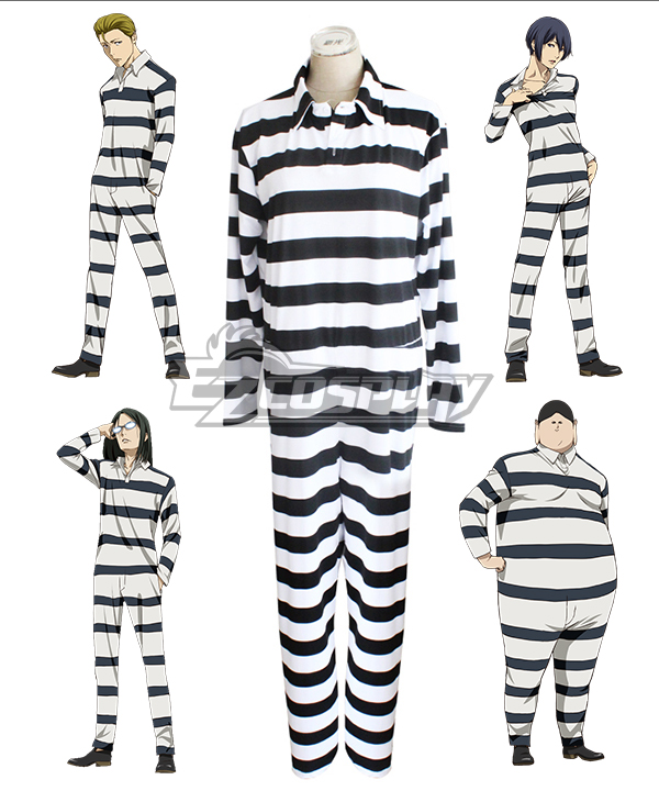 Prison School Purizun Sukuru Kiyoshi Fujino Reiji Andou Prison Uniforms Cosplay Costume