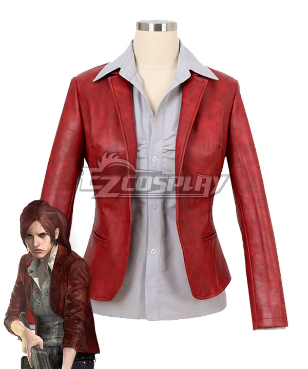 Resident Evil 2 Claire Redfield Remake Costume Leather Jacket