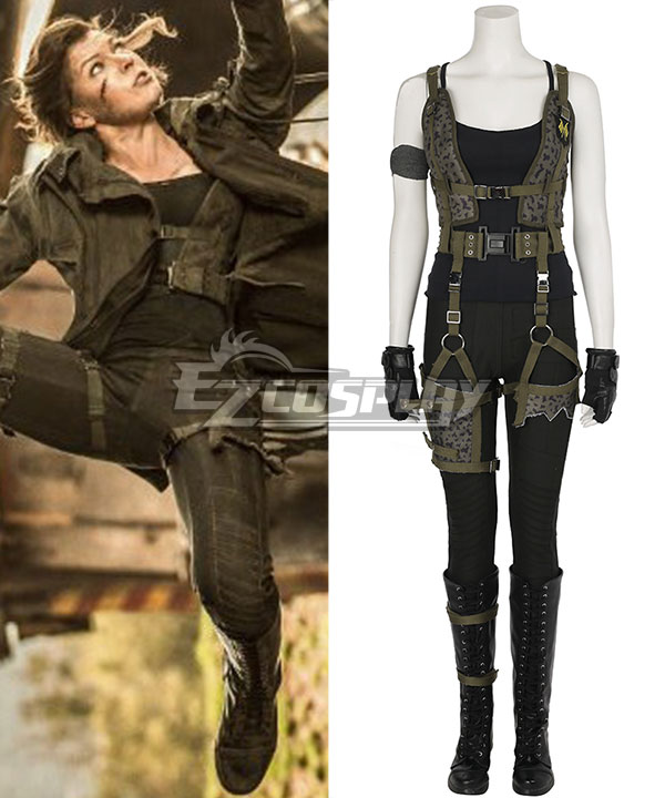 

Resident Evil 6: The Final Chapter Alice Coat Jacket Cosplay Costume - Including Boots And Not Coat