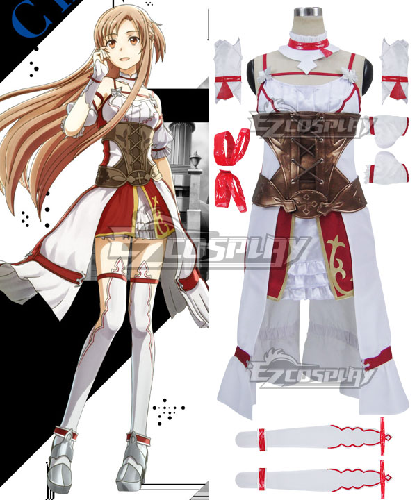 

Sword Art Online Hollow Realization SAO Yuuki Asuna Yuki Asuna Game Cosplay Costume