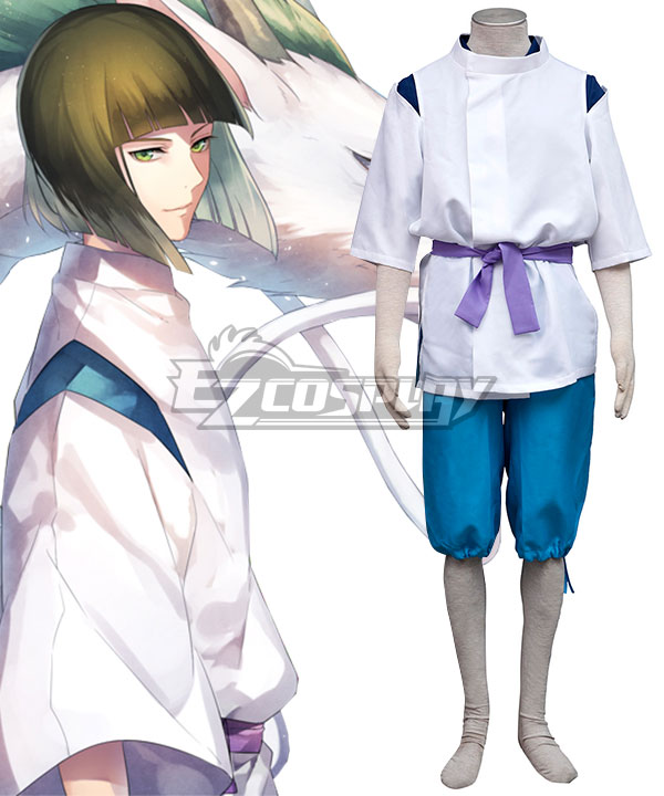 

Hayao Miyazaki Spirited Away Haku Spirit Of The Kohaku River Cosplay Costume