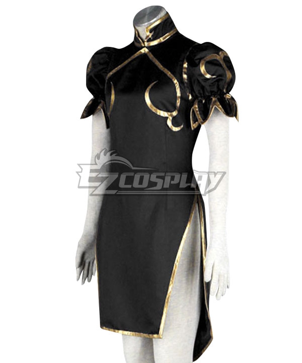chun li cosplay black dress Women's Street Fighter Chun Li Costume