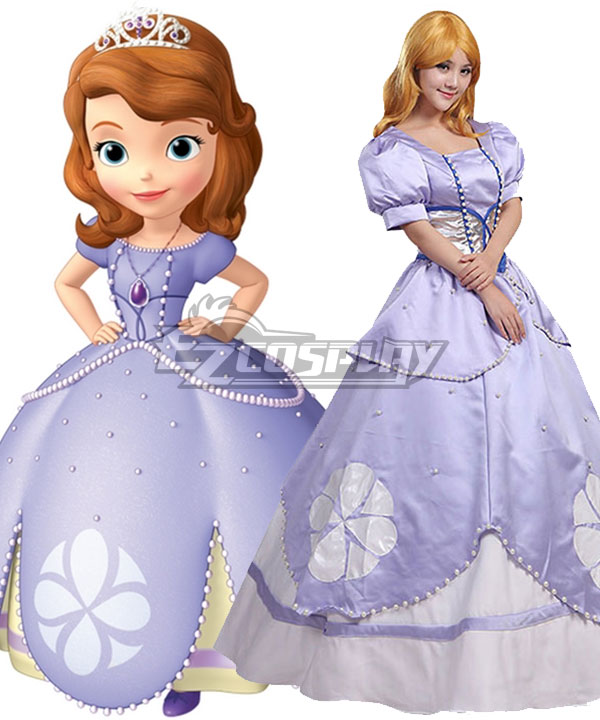 

First Sofia: Sofia Princess Light Purple Dress Cosplay Costume