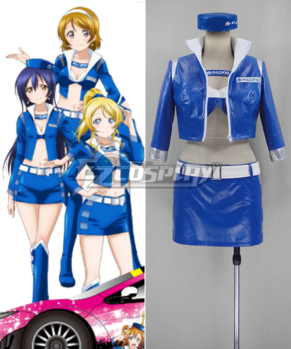 Love Live! LoveLive 2015 SUPER GT Pacific Racing Umi Sonoda Cosplay Costume