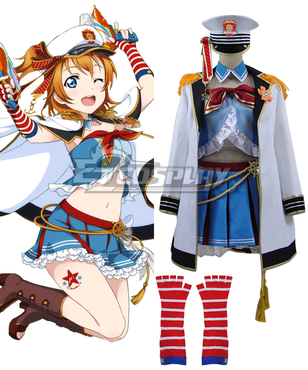 Love live School Idol Festival Navy Sailor Honoka Kosaka Marine Cosplay Costume