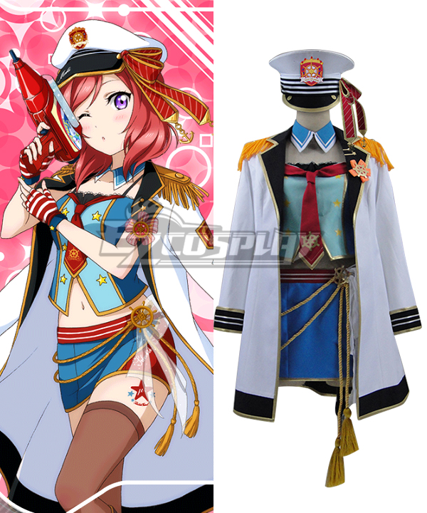 

Love live School Idol Festival Navy Sailor Maki Nishikino Marine Cosplay Costume