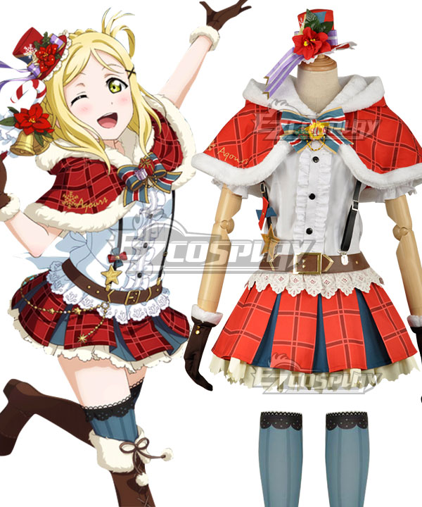 

Love Live! Sunshine!! Aqours Mari Ohara Christmas Ver. Cosplay Costume