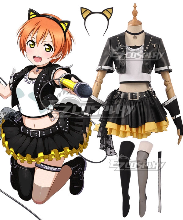 

Love Live! Lovelive! Transformed Rock Ver. Rin Hoshizora Cosplay Costume