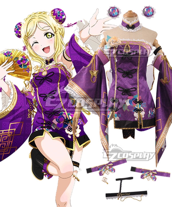 Love Live! Sunshine!! China Dress Ver Mari Ohara Cosplay Costume