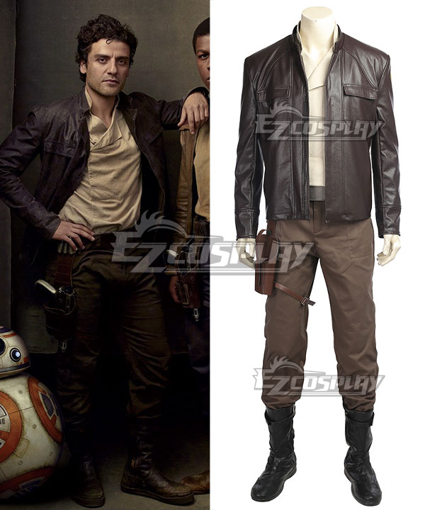 

Star Wars The Last Jedi Poe Dameron Cosplay Costume - No Boots