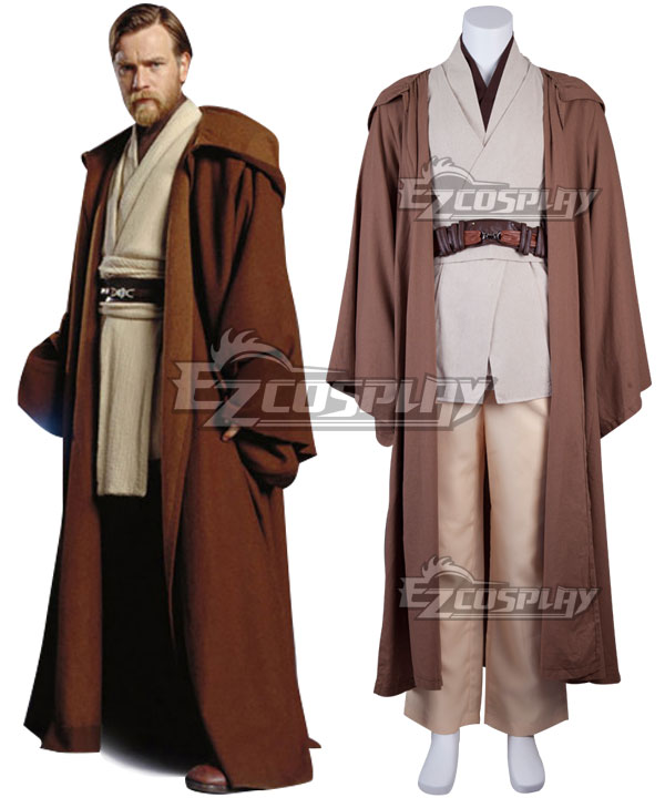 

Star Wars Episode III Revenge of the Sith Obi-wan Kenobi Cosplay Costume - New Edition