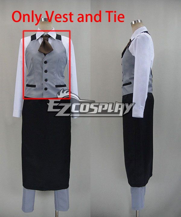 

Tokyo Ghouls Ken Kaneki Cosplay Costume For Coffeehouse Waiter - Only vest and tie