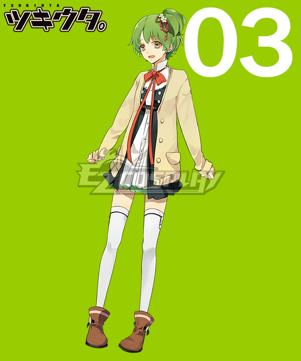 

Tsukiuta. Hina Momosako Fluna March Uniform Cosplay Costume