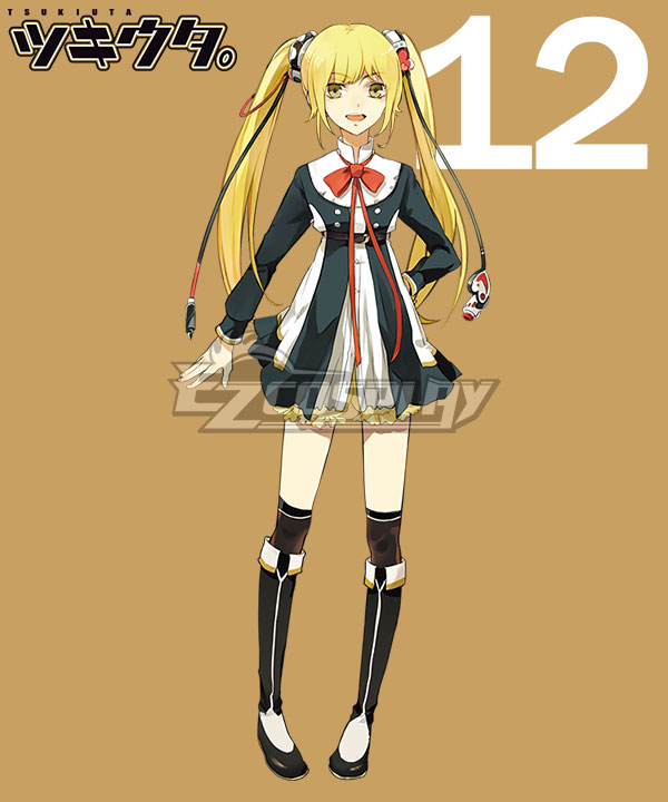 

Tsukiuta. Kurisu Hijiri Fluna December Uniform Cosplay Costume