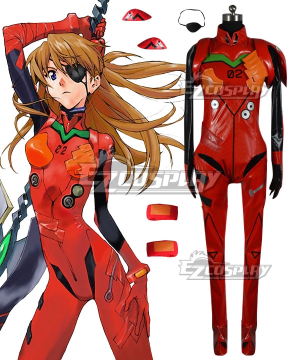 

EVA Neon Genesis Evangelion Asuka Langley Sohryu Combat Suit Cosplay Costume