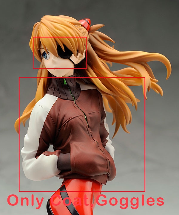 

EVA Neon Genesis Evangelion Asuka Langley Sohryu Cosplay Costume - Only Coat, Goggles