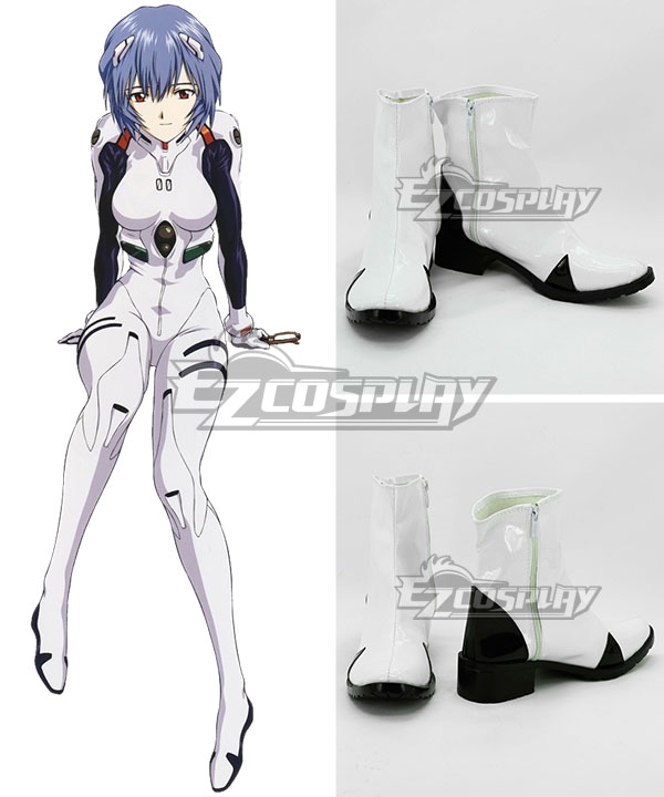 

EVA Neon Genesis Evangelion Rei Ayanami White Cosplay Shoes