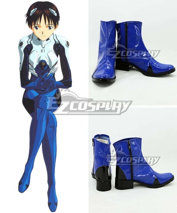 

EVA Neon Genesis Evangelion Shinji Ikari Blue Cosplay Shoes